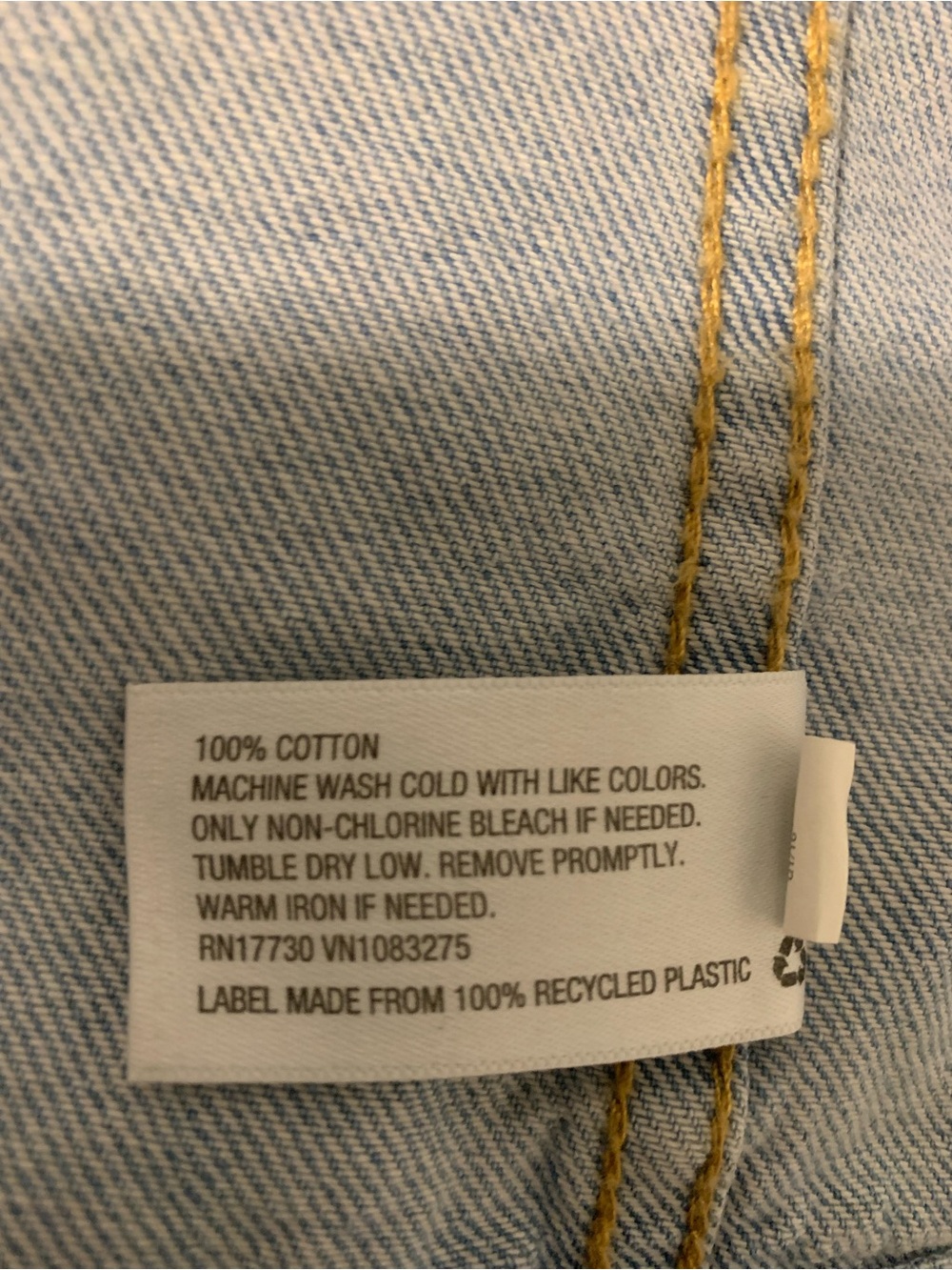 Woman’s Light Washed Jean Jacket - Picture 4 of 5